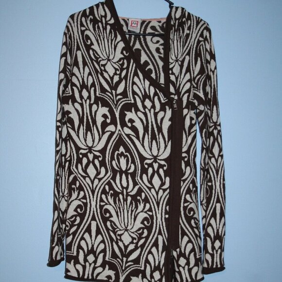 Avalanche Sweaters - Avalanche Side Zip Front Cardigan Hooded Large